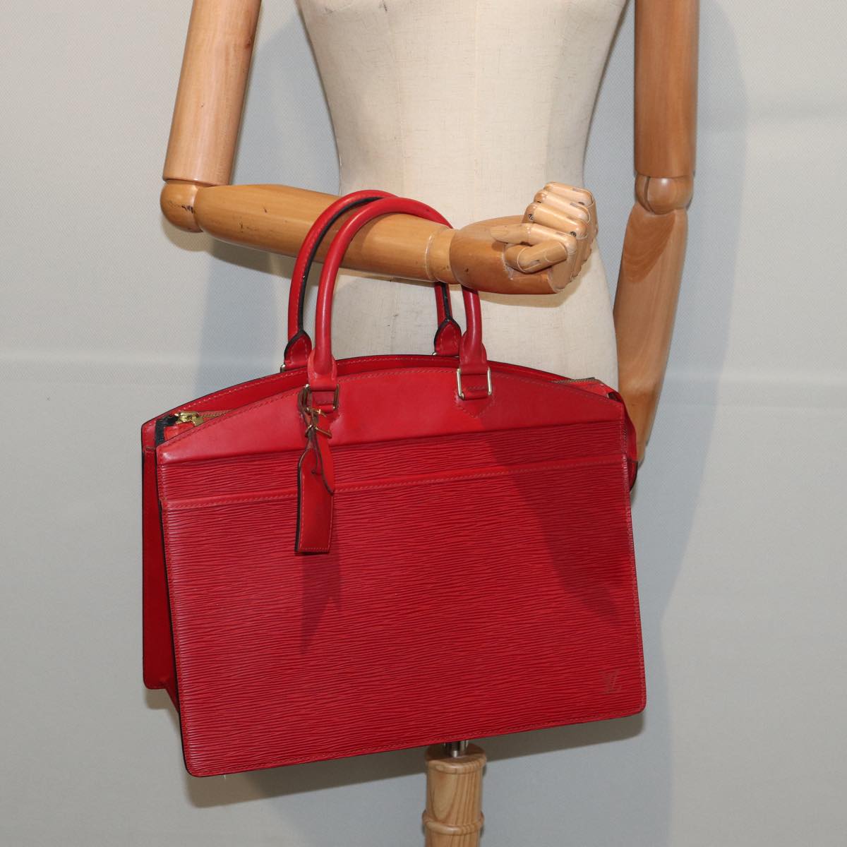 LOUIS VUITTON Epi Riviera Hand Bag Red M48187 LV Auth 79997