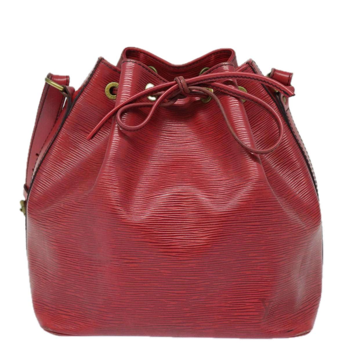 LOUIS VUITTON Epi Petit Noe Shoulder Bag Red M44107 LV Auth 79998