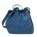 LOUIS VUITTON Epi Petit Noe Shoulder Bag Blue M44105 LV Auth 79999-1