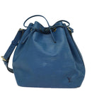 LOUIS VUITTON Epi Petit Noe Shoulder Bag Blue M44105 LV Auth 79999-13