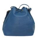 LOUIS VUITTON Epi Petit Noe Shoulder Bag Blue M44105 LV Auth 79999-2