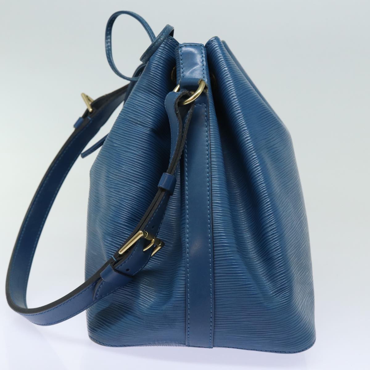 LOUIS VUITTON Epi Petit Noe Shoulder Bag Blue M44105 LV Auth 79999