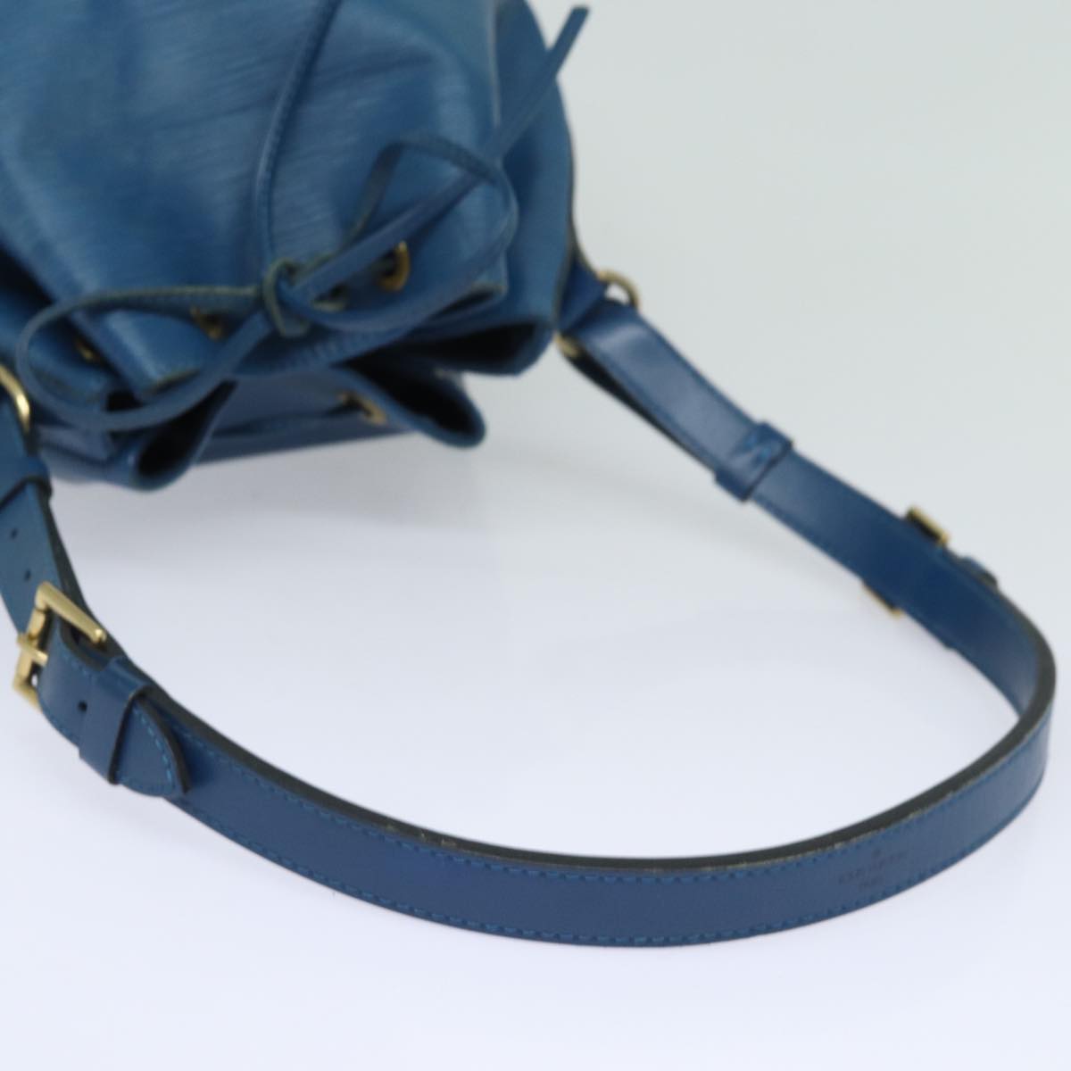 LOUIS VUITTON Epi Petit Noe Shoulder Bag Blue M44105 LV Auth 79999