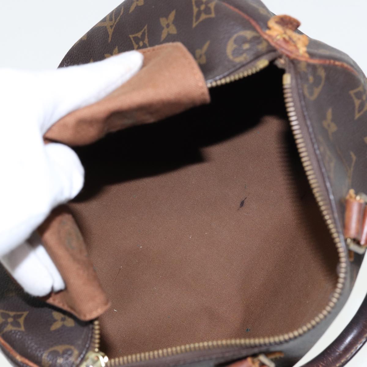 LOUIS VUITTON Monogram Speedy 25 Hand Bag M41528 LV Auth 80004