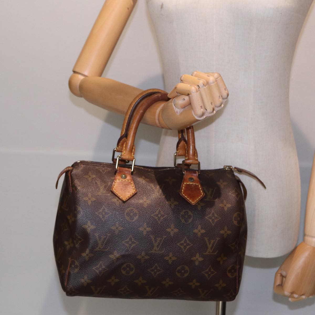 LOUIS VUITTON Monogram Speedy 25 Hand Bag M41528 LV Auth 80005