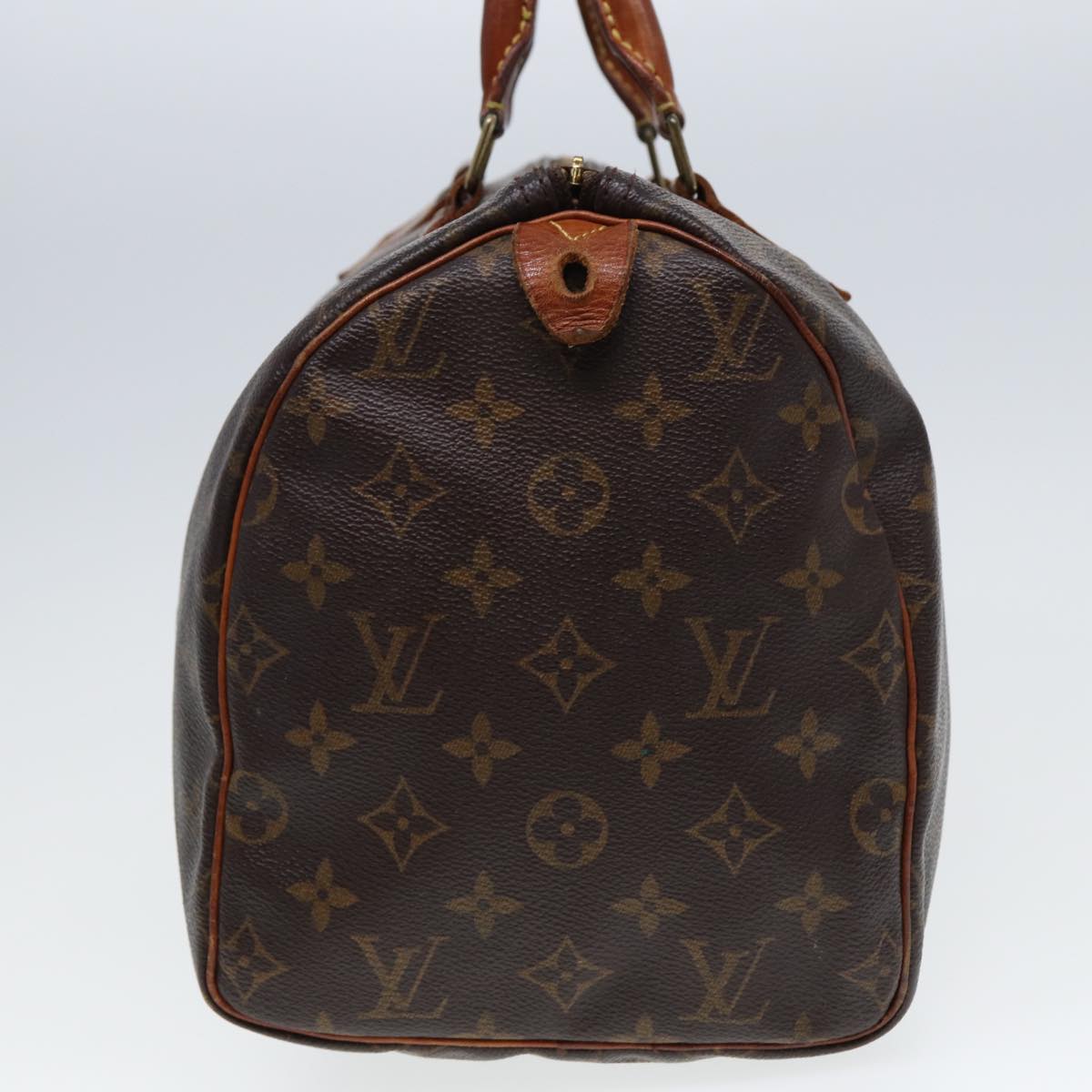 LOUIS VUITTON Monogram Speedy 30 Hand Bag M41526 LV Auth 80011