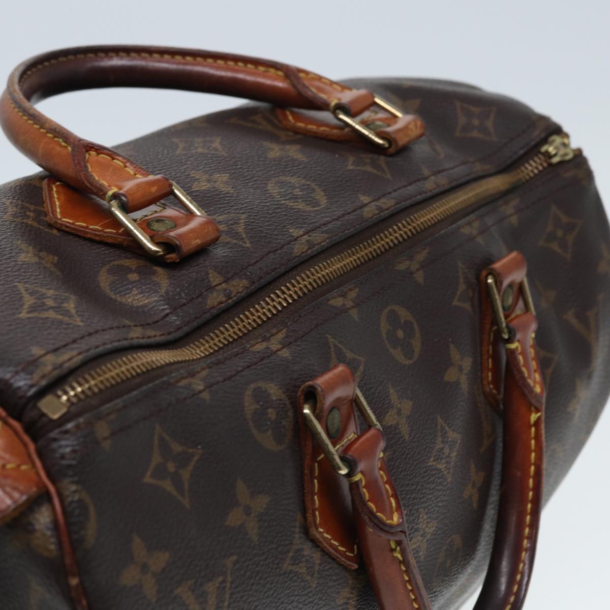 LOUIS VUITTON Monogram Speedy 30 Hand Bag M41526 LV Auth 80011