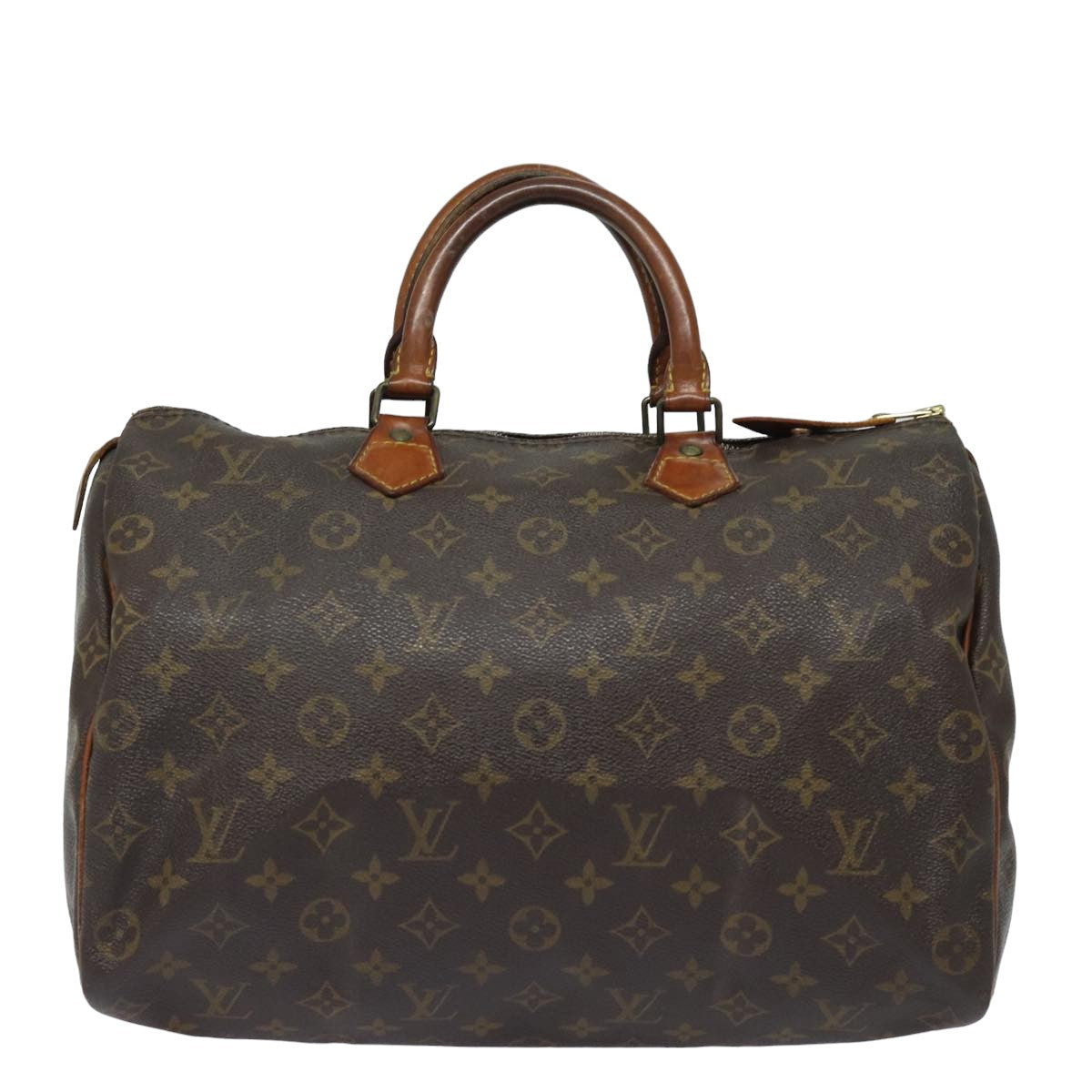 LOUIS VUITTON Monogram Speedy 35 Hand Bag M41524 LV Auth 80015