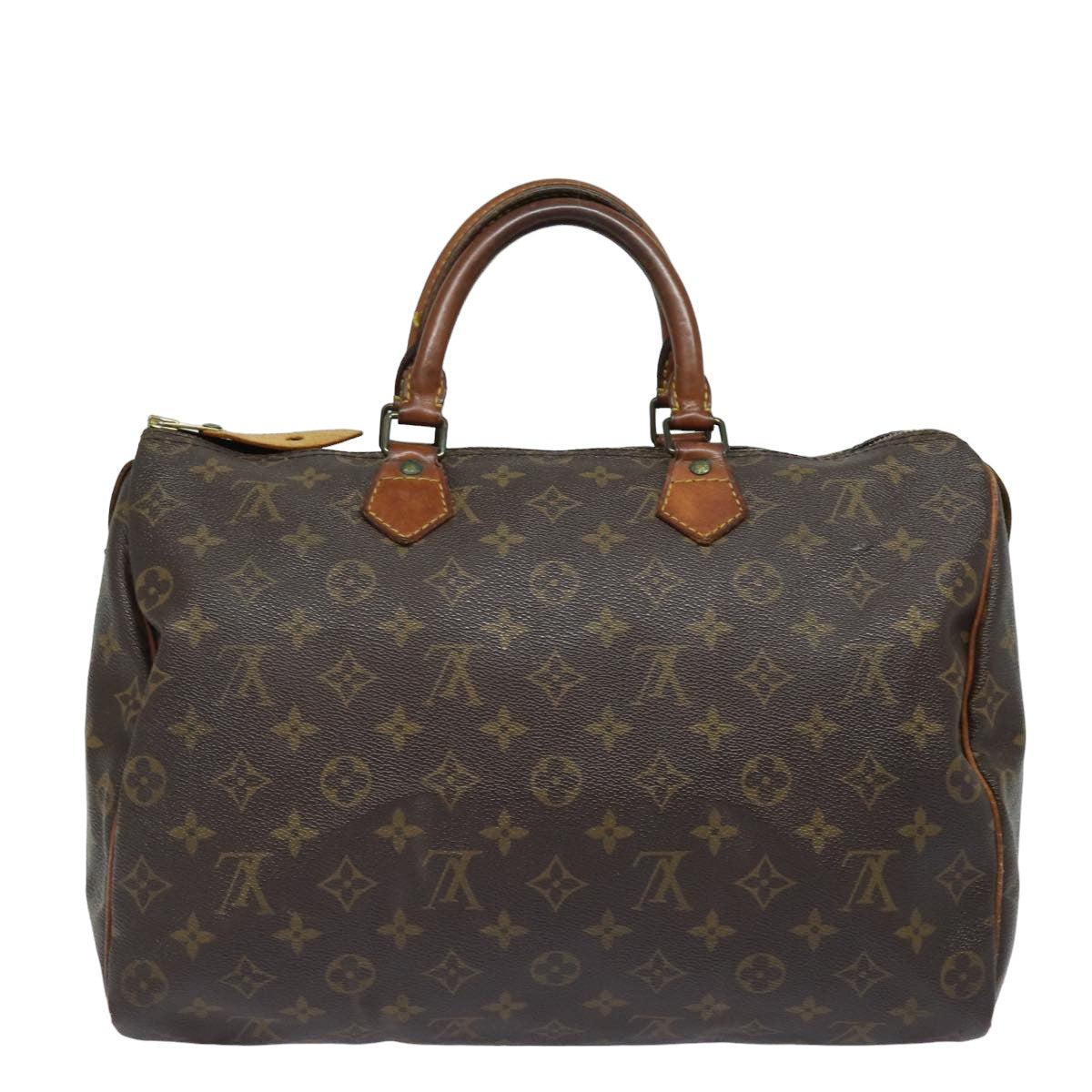 LOUIS VUITTON Monogram Speedy 35 Hand Bag M41524 LV Auth 80015