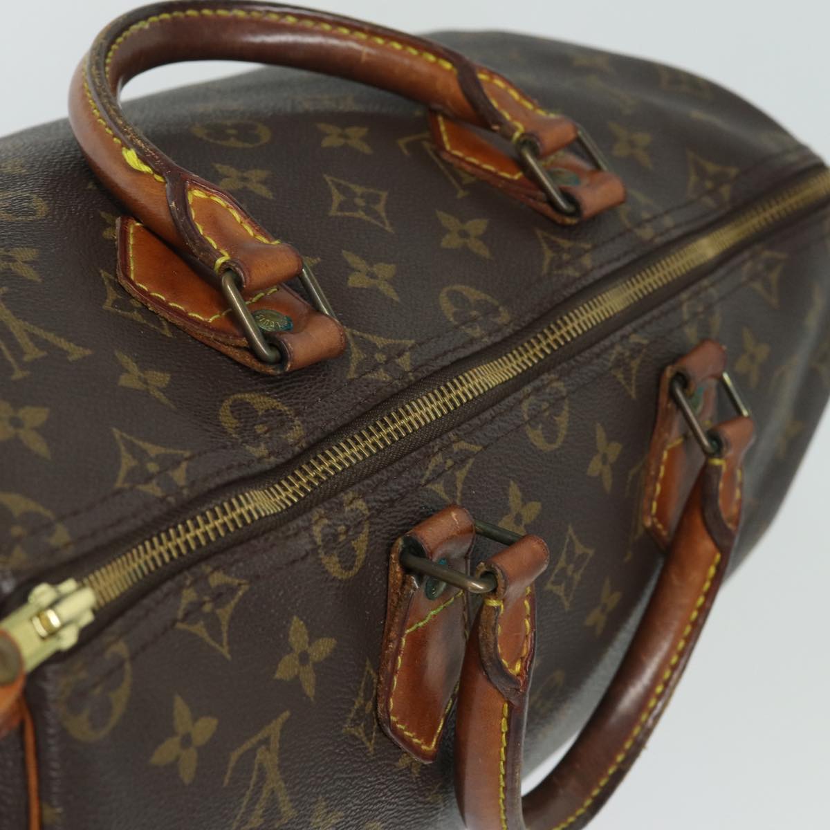 LOUIS VUITTON Monogram Speedy 35 Hand Bag M41524 LV Auth 80015