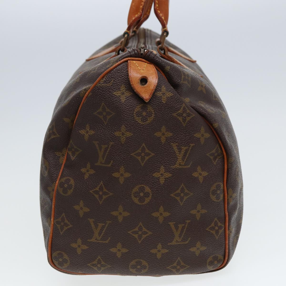 LOUIS VUITTON Monogram Speedy 35 Hand Bag M41524 LV Auth 80017