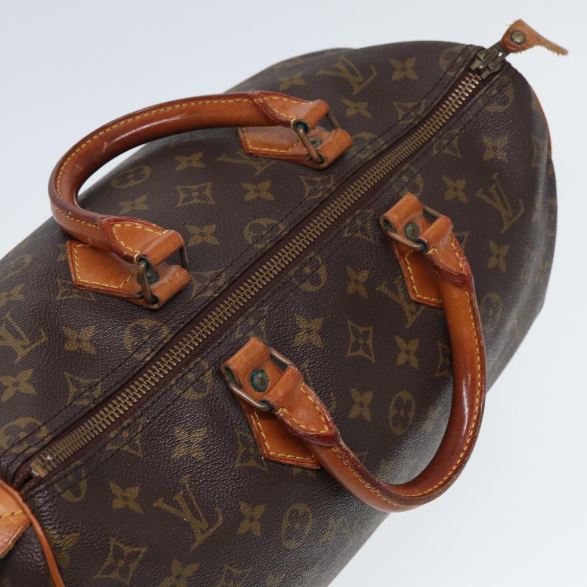 LOUIS VUITTON Monogram Speedy 35 Hand Bag M41524 LV Auth 80017