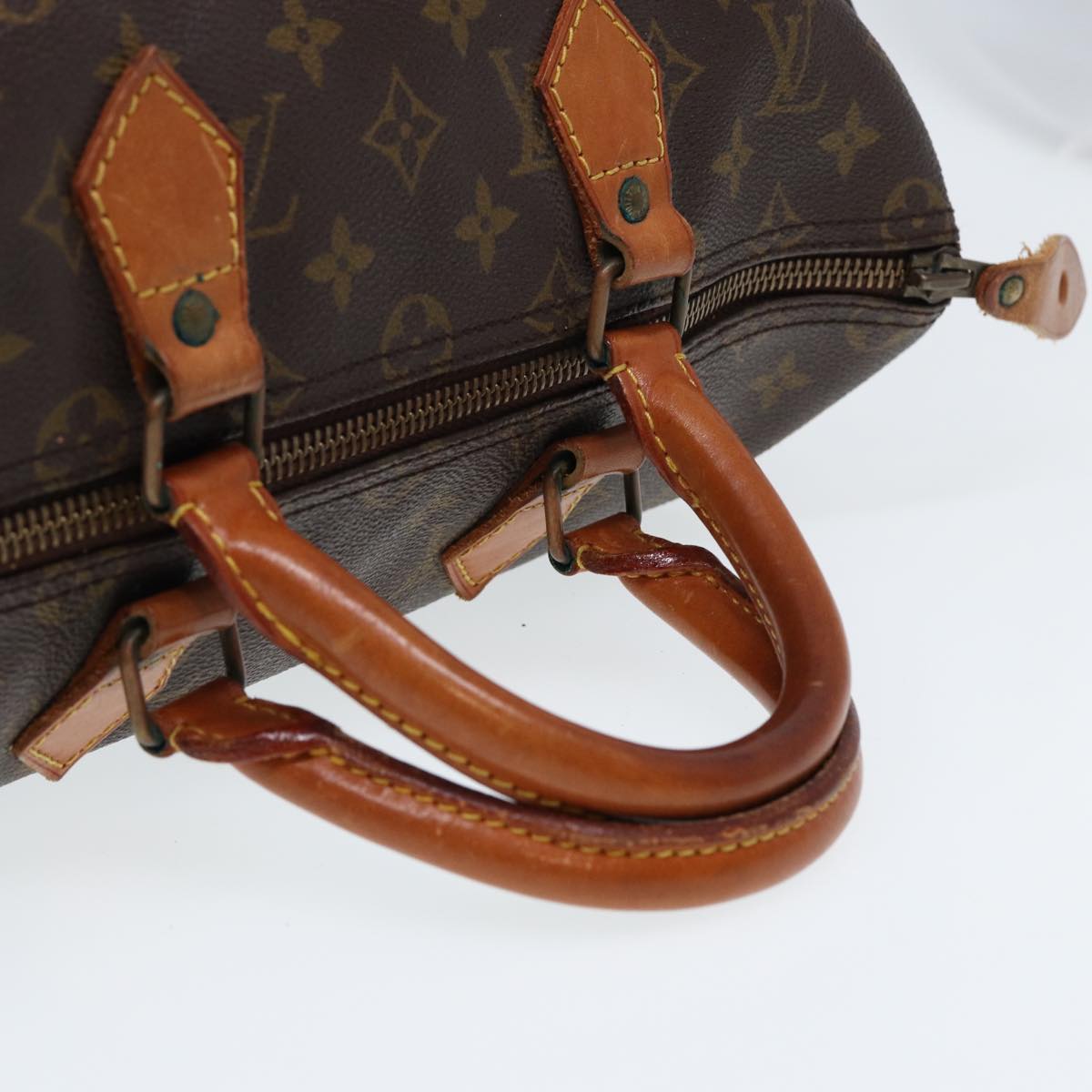 LOUIS VUITTON Monogram Speedy 35 Hand Bag M41524 LV Auth 80017