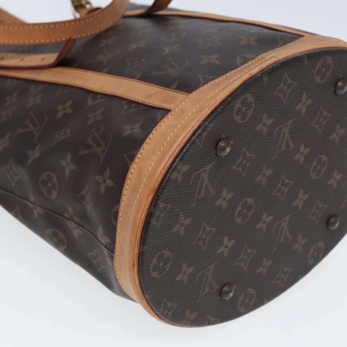 LOUIS VUITTON Monogram Bucket GM Shoulder Bag M42236 LV Auth 80018