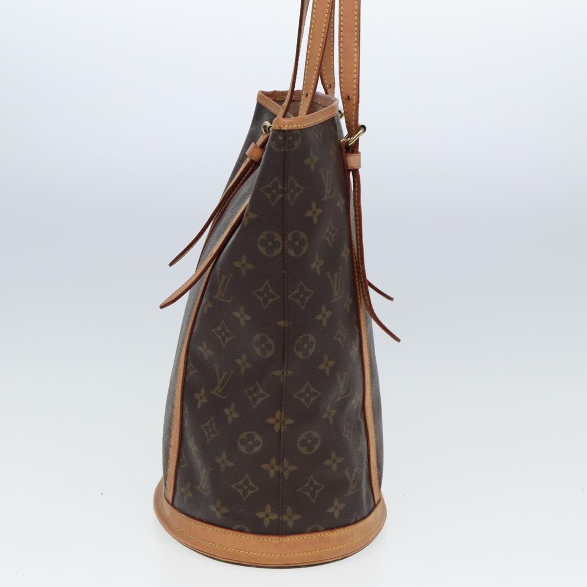 LOUIS VUITTON Monogram Bucket GM Shoulder Bag M42236 LV Auth 80018