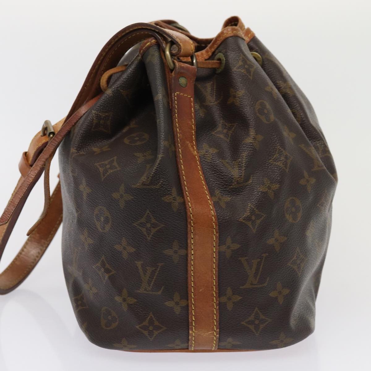 LOUIS VUITTON Monogram Petit Noe Shoulder Bag M42226 LV Auth 80026