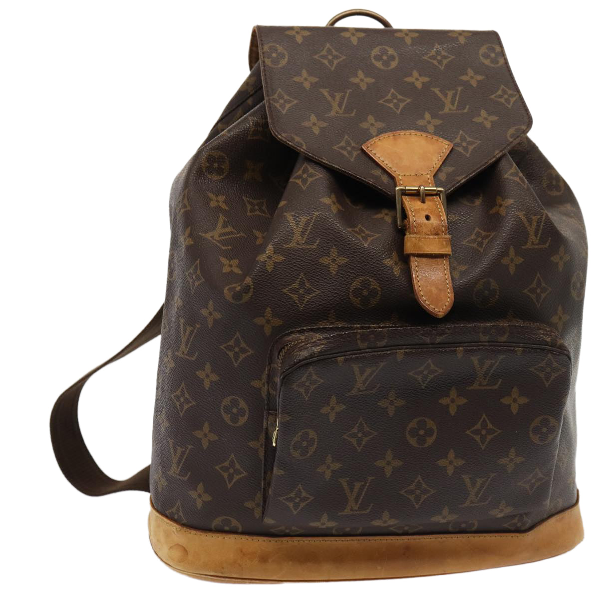 LOUIS VUITTON Monogram Montsouris GM Backpack M51135 LV Auth 80033