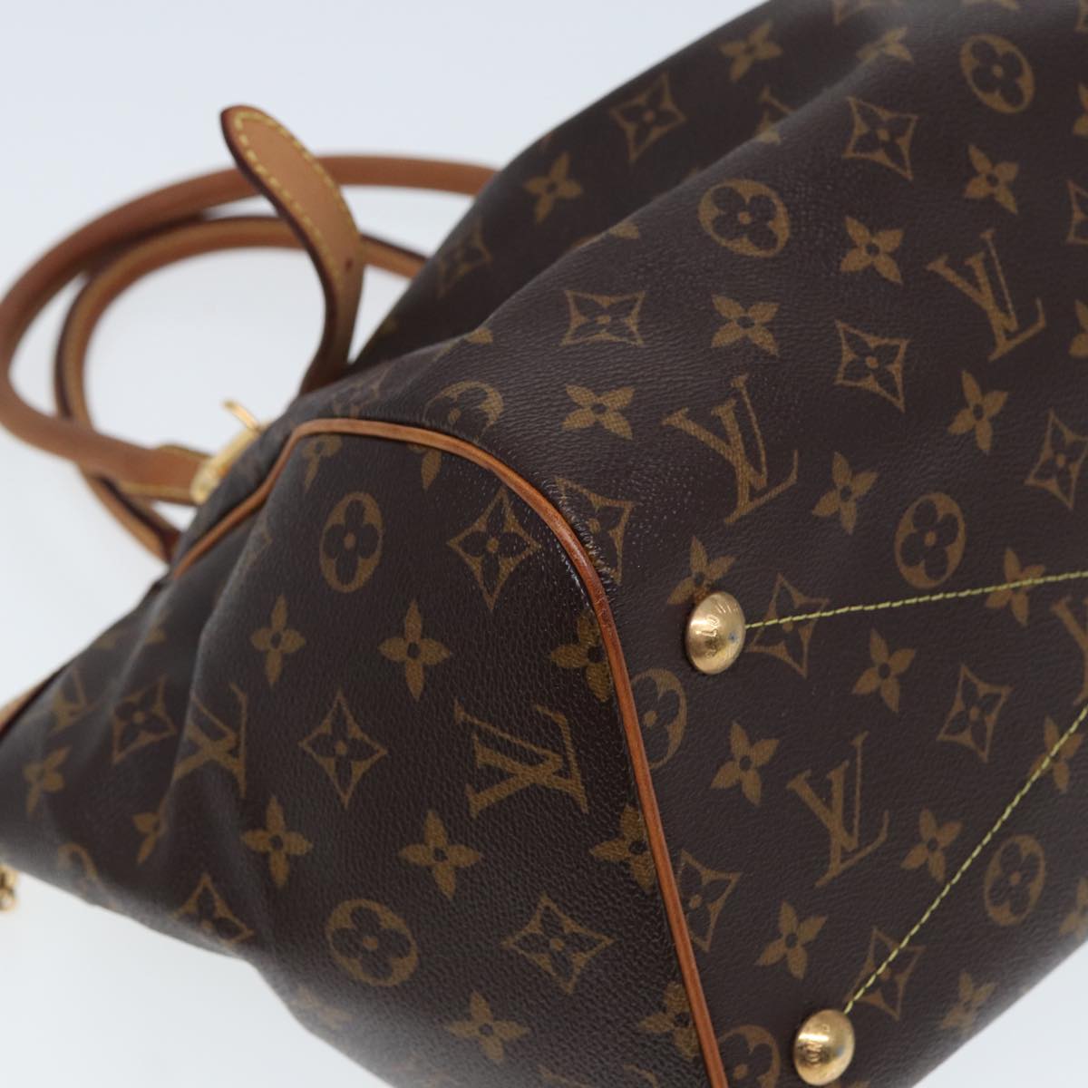 LOUIS VUITTON Monogram Tivori GM Hand Bag M40144 LV Auth 80034