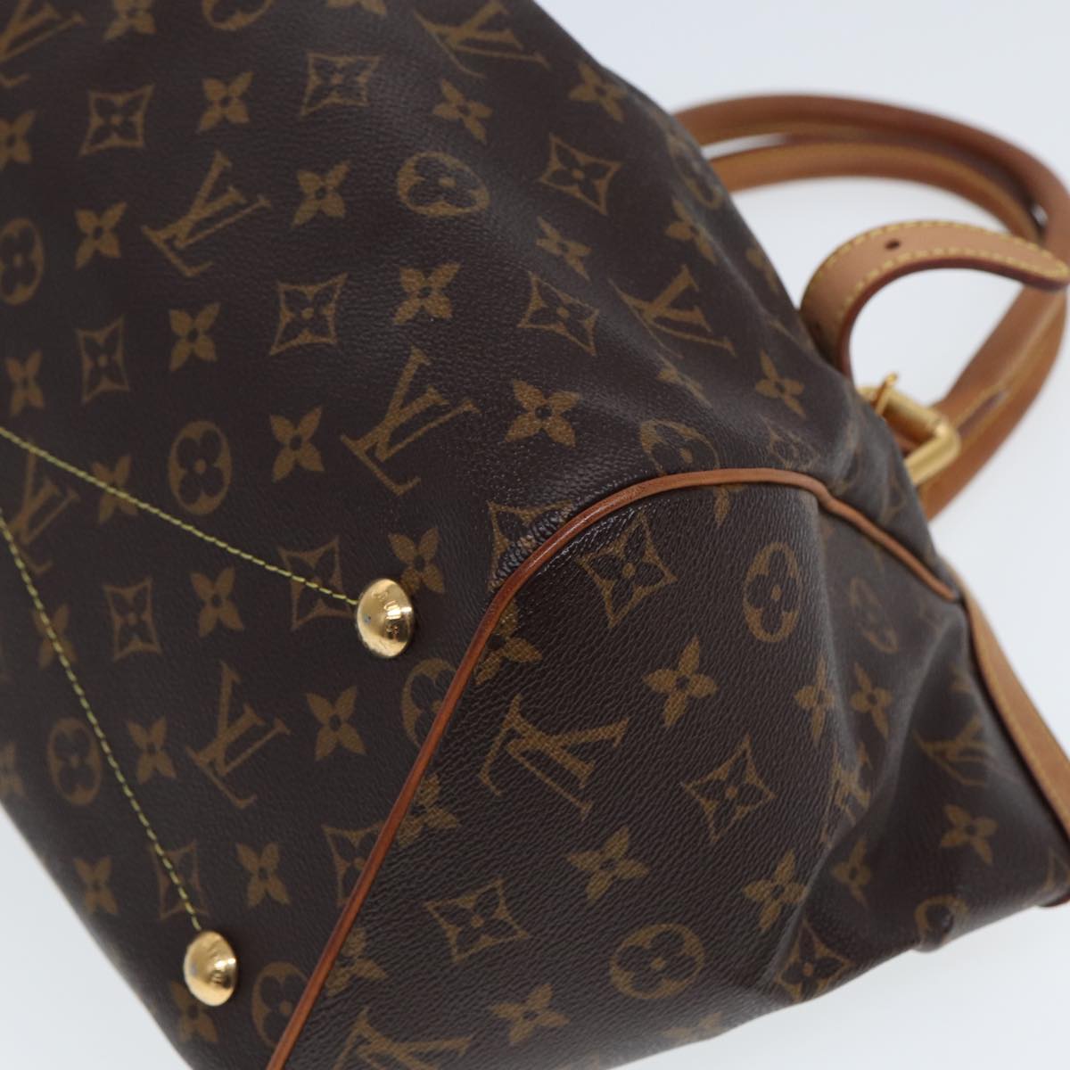 LOUIS VUITTON Monogram Tivori GM Hand Bag M40144 LV Auth 80034