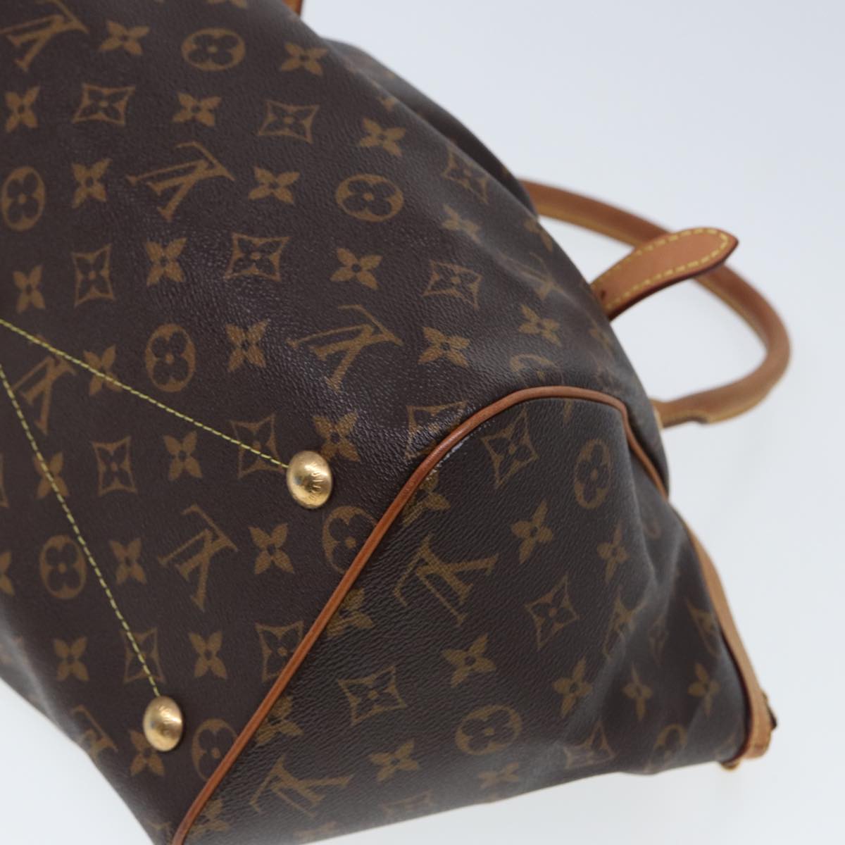 LOUIS VUITTON Monogram Tivori GM Hand Bag M40144 LV Auth 80034