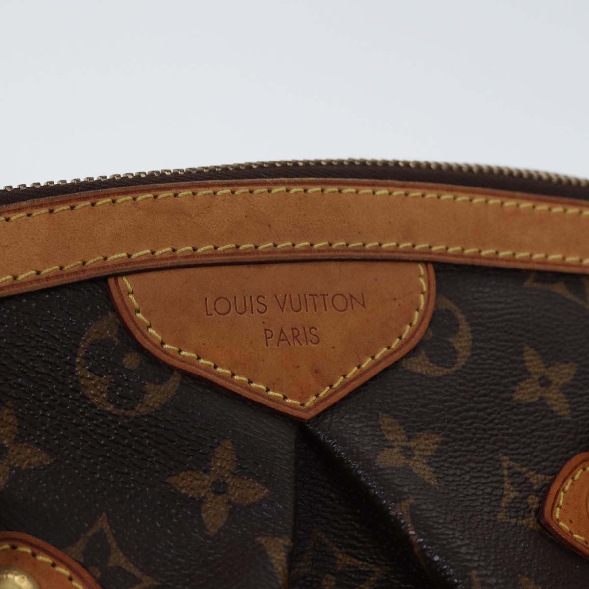 LOUIS VUITTON Monogram Tivori GM Hand Bag M40144 LV Auth 80034