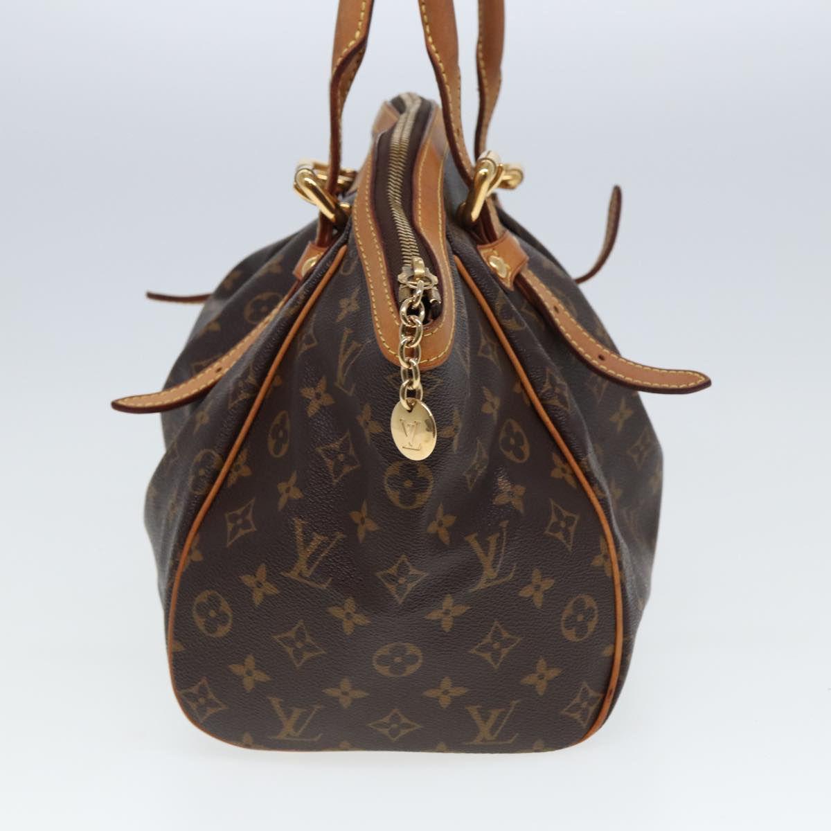 LOUIS VUITTON Monogram Tivori GM Hand Bag M40144 LV Auth 80034