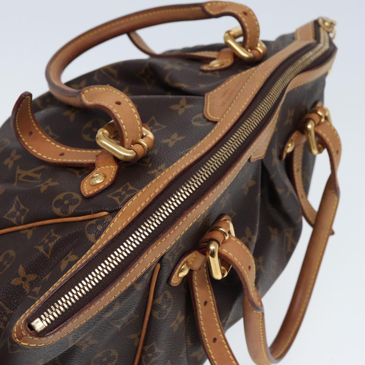 LOUIS VUITTON Monogram Tivori GM Hand Bag M40144 LV Auth 80034