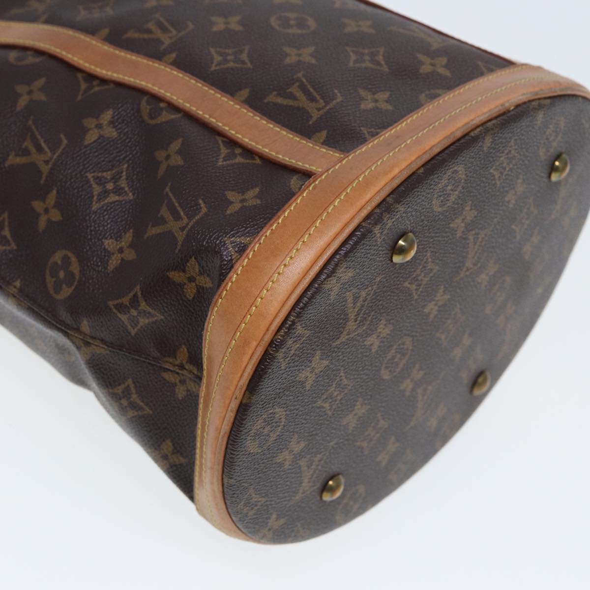 LOUIS VUITTON Monogram Bucket GM Shoulder Bag M42236 LV Auth 80041