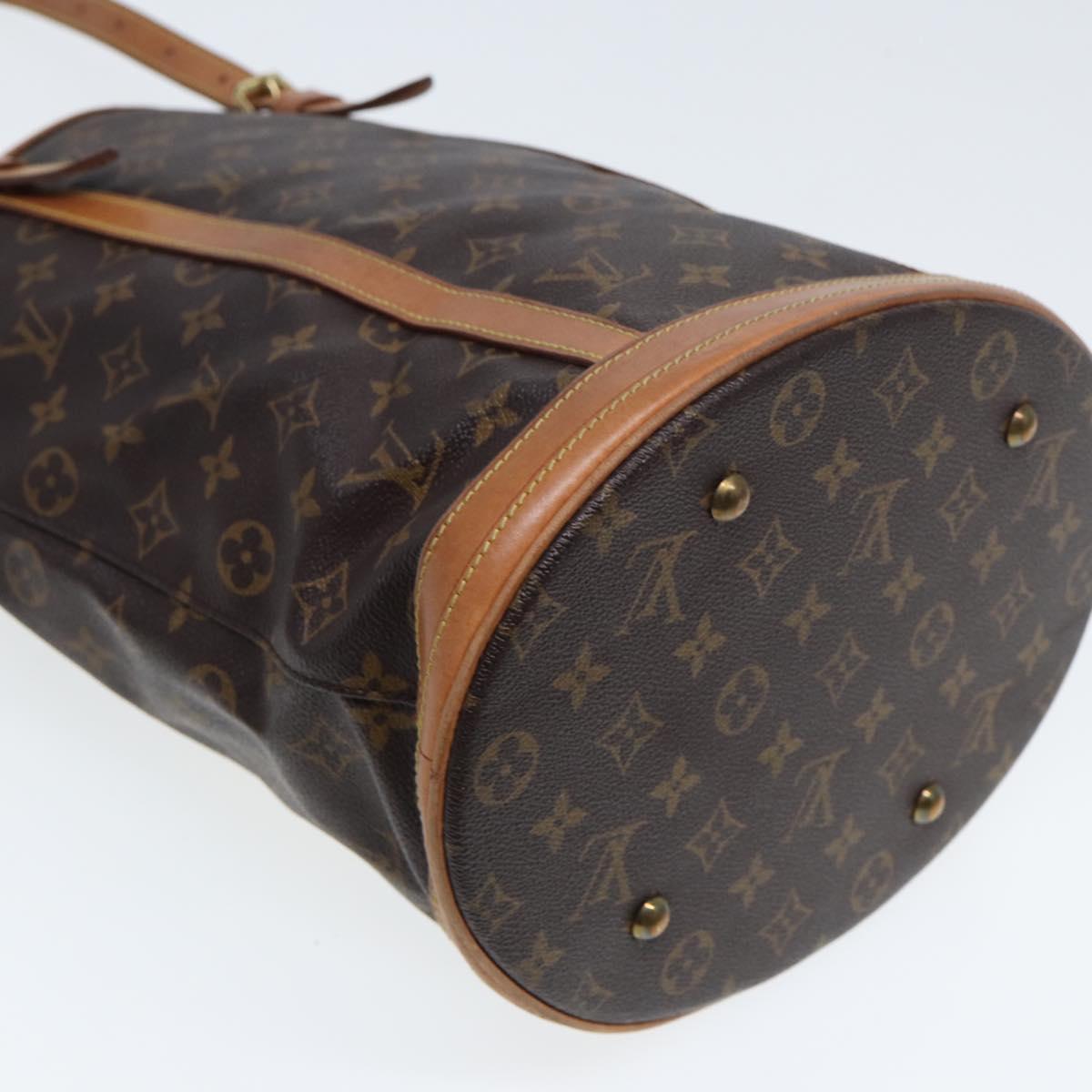 LOUIS VUITTON Monogram Bucket GM Shoulder Bag M42236 LV Auth 80041