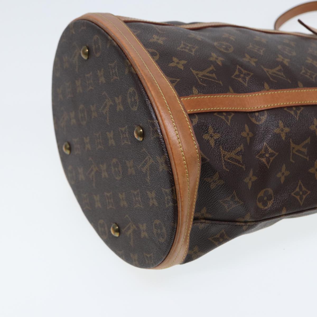 LOUIS VUITTON Monogram Bucket GM Shoulder Bag M42236 LV Auth 80041