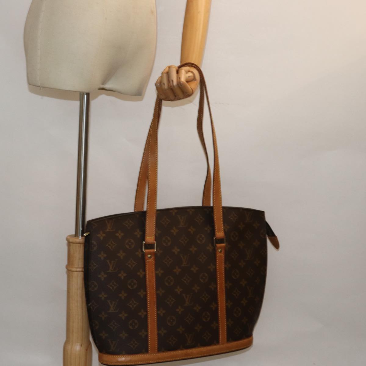 LOUIS VUITTON Monogram Babylone Tote Bag M51102 LV Auth 80043