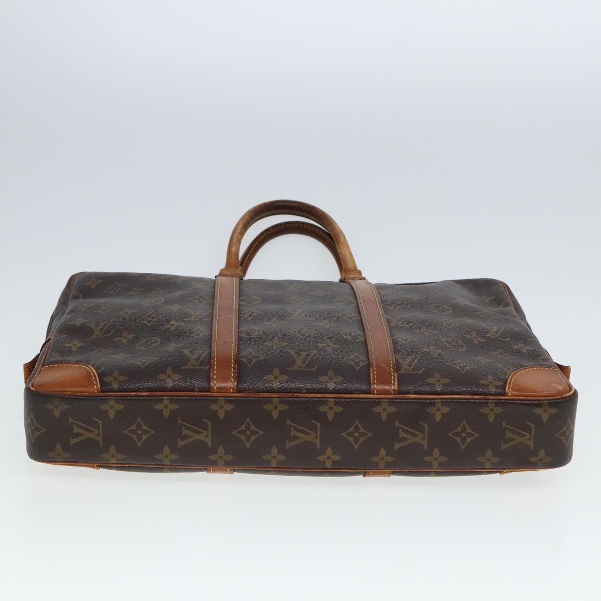 LOUIS VUITTON Monogram Porte Documents Voyage Hand Bag M53361 Auth 80045