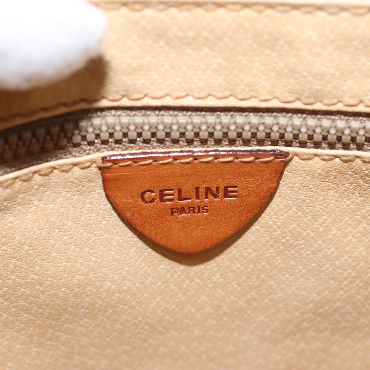 CELINE Macadam Canvas Shoulder Bag Brown Auth 80061