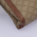 CELINE Macadam Canvas Shoulder Bag Beige Auth 80064-11