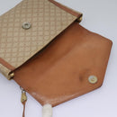 CELINE Macadam Canvas Shoulder Bag Beige Auth 80064-16