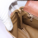 CELINE Macadam Canvas Shoulder Bag Beige Auth 80064-20