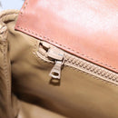 CELINE Macadam Canvas Shoulder Bag Beige Auth 80064-21