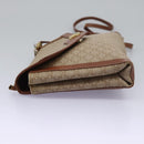 CELINE Macadam Canvas Shoulder Bag Beige Auth 80064-4