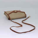 CELINE Macadam Canvas Shoulder Bag Beige Auth 80064-6
