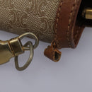 CELINE Macadam Canvas Shoulder Bag Beige Auth 80064-9