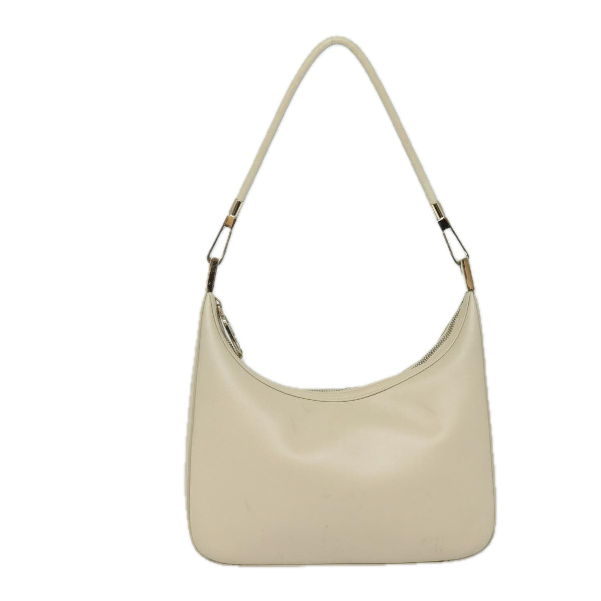 GUCCI Shoulder Bag Leather White 001 3812 Auth 80118