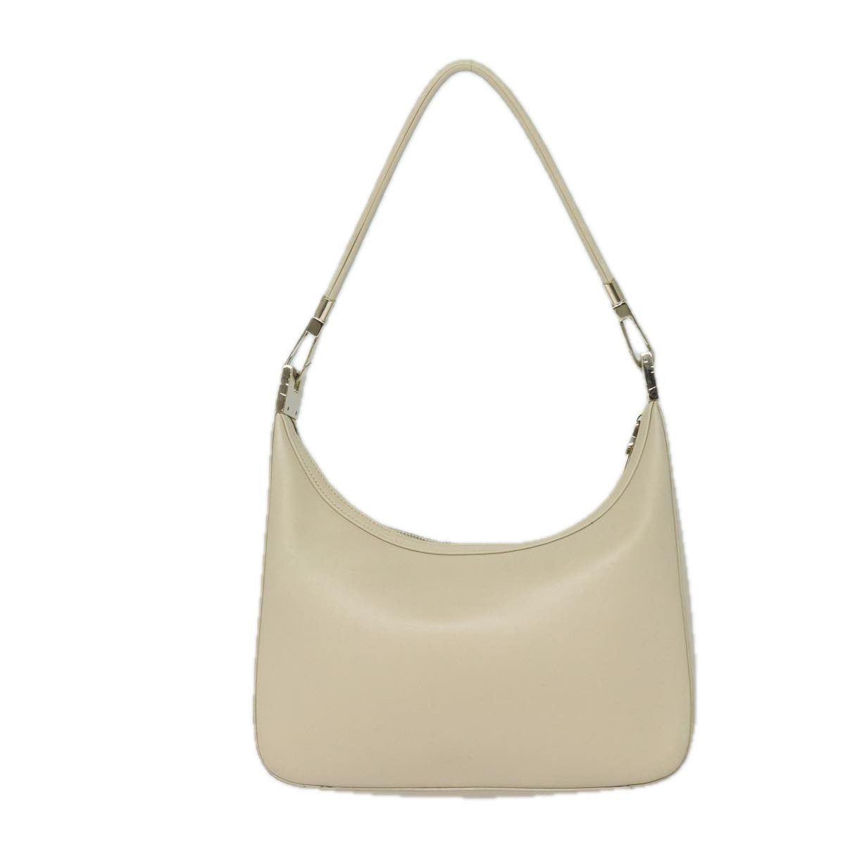 GUCCI Shoulder Bag Leather White 001 3812 Auth 80118 - 0