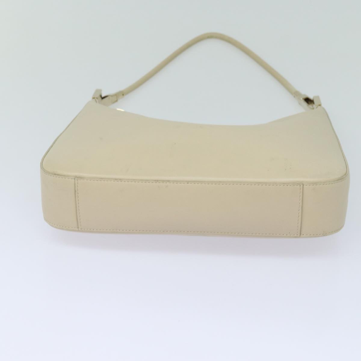 GUCCI Shoulder Bag Leather White 001 3812 Auth 80118