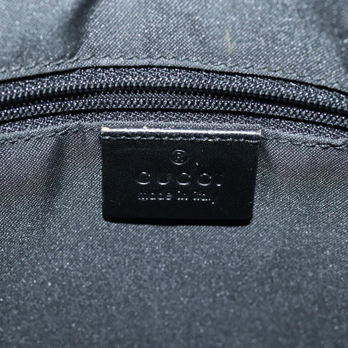 GUCCI GG Canvas Shoulder Bag Black 001 3386 Auth 80141