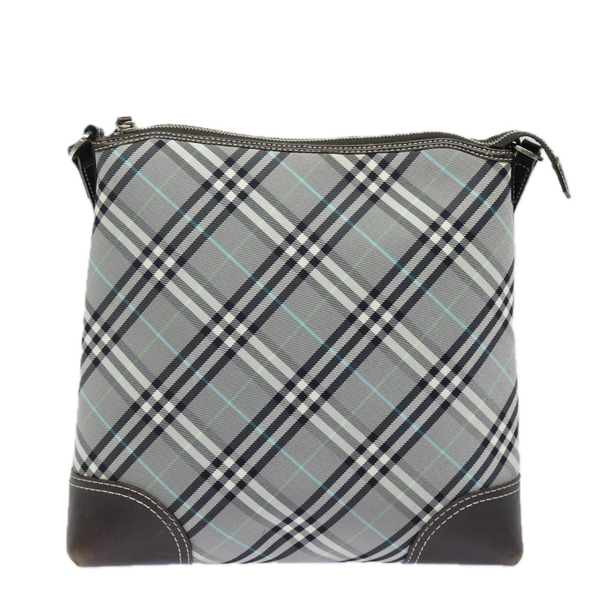 BURBERRY Blue Label Nova Check Shoulder Bag Gray Auth 80145 - 0