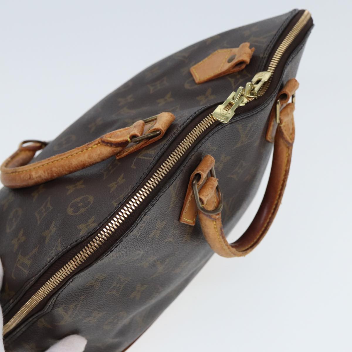 LOUIS VUITTON Monogram Alma Hand Bag M51130 LV Auth 80156