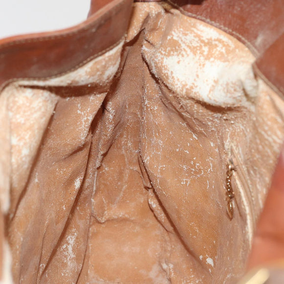 GUCCI Bamboo Shoulder Bag Leather Brown 001 1781 1577 Auth 80180