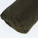 PRADA Pouch Nylon Khaki Auth 80183-15