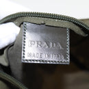 PRADA Pouch Nylon Khaki Auth 80183-10