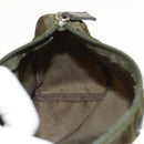 PRADA Pouch Nylon Khaki Auth 80183-17